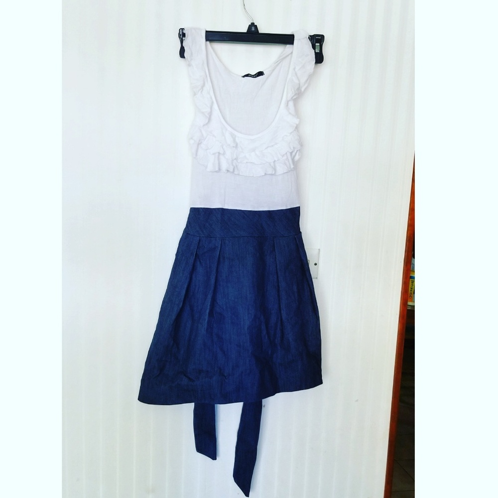 Poetry Mini Dress w/ Denim Skirt (Bundle Deal!)